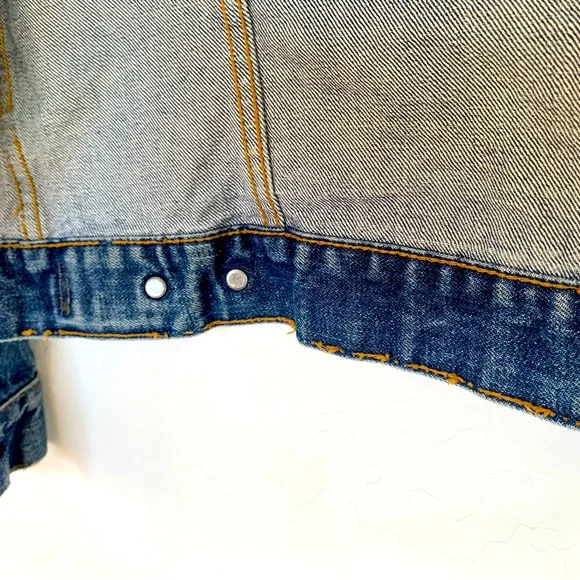 Levi’s Vintage Denim Jacket w/ Black Flag Patch & Sweet Embroidery. Super Rad ⚡️ - Picture 11 of 12